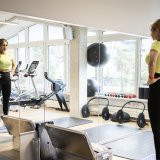 Le nombre de salles de sport a augmenté l'an dernier , s'élevant à 1348. KEYSTONE/ENNIO LEANZA